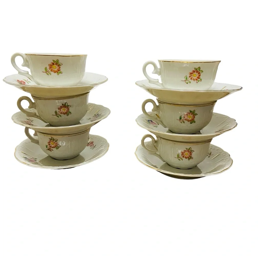 Chugai China Occupied Japan Teapot Tea Set 17 Pieces